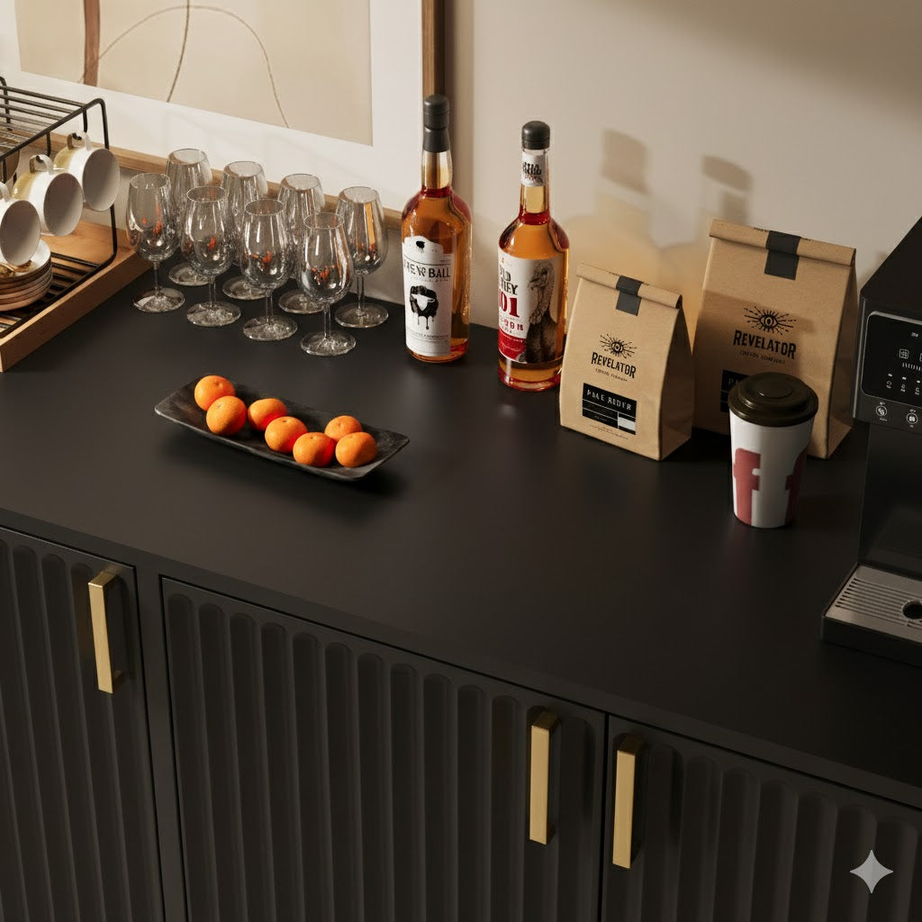 Tufted Sideboard Buffet Cabinet