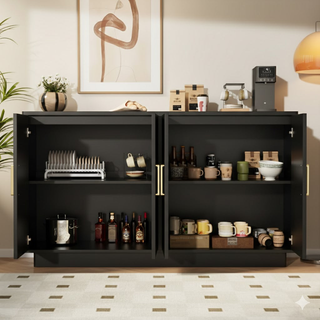 Tufted Sideboard Buffet Cabinet