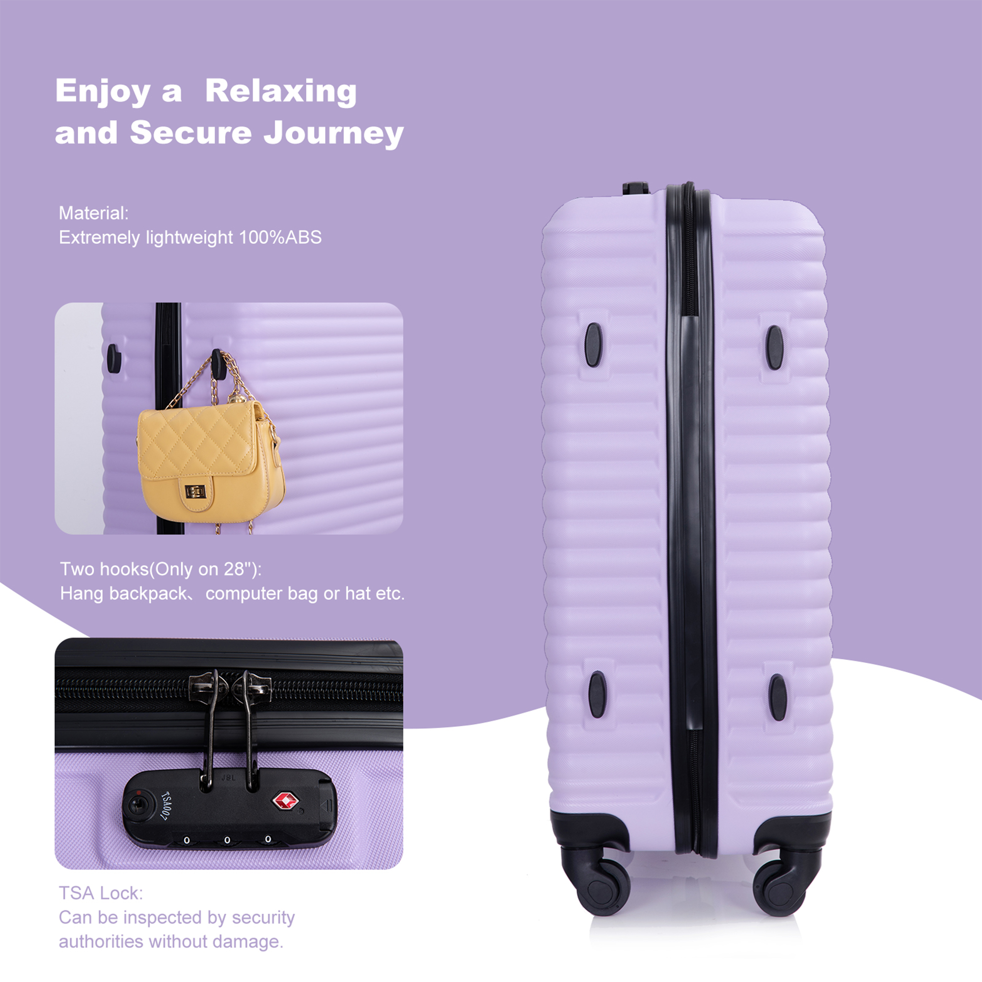 Paproos 3 PCS Luggage Set, LJC