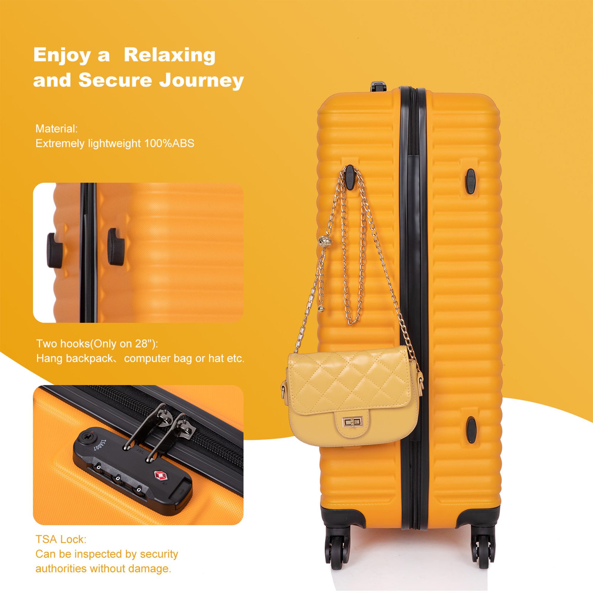 Paproos 3 PCS Luggage Set, LJC