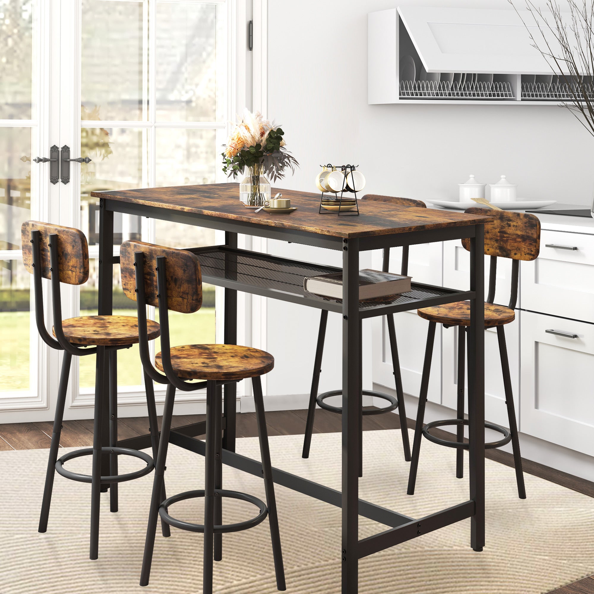 Paproos 5 Piece Dining Table Set, LJC