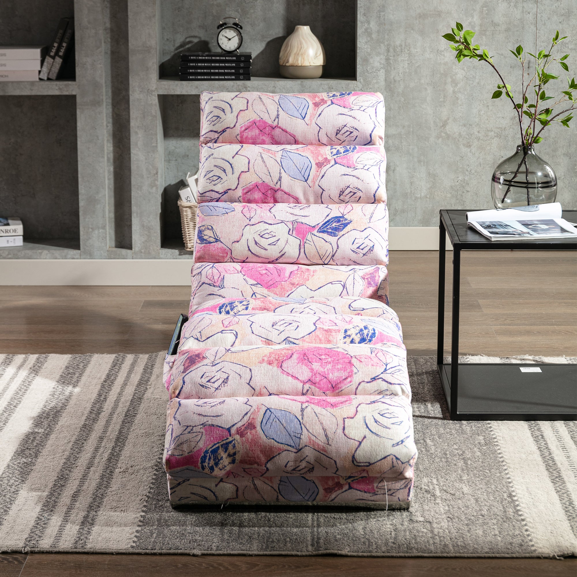 paproos Massage Chaise Lounge, Indoor Ergonomic Electric Massage Long Lounger with Remote Control, LJC