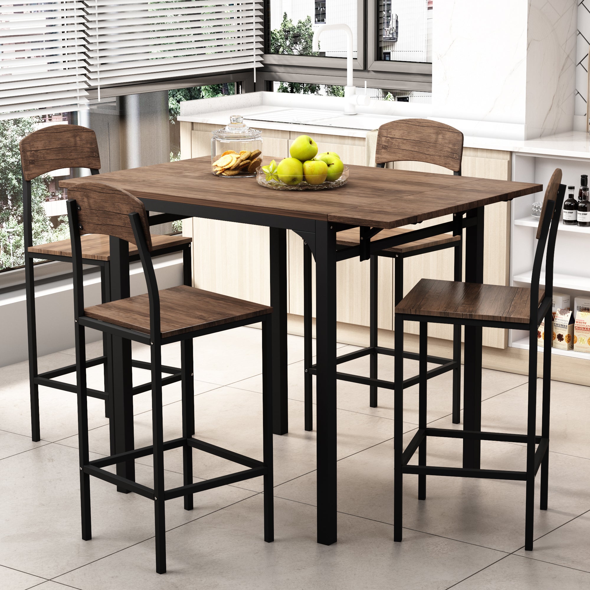 Paproos 5 Piece Dining Table Set, LJC