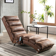 paproos Massage Chaise Lounge, Indoor Ergonomic Electric Massage Long Lounger with Remote Control, LJC