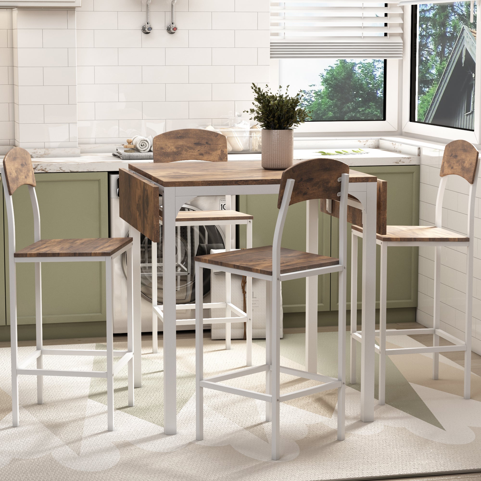 Paproos 5 Piece Dining Table Set, LJC