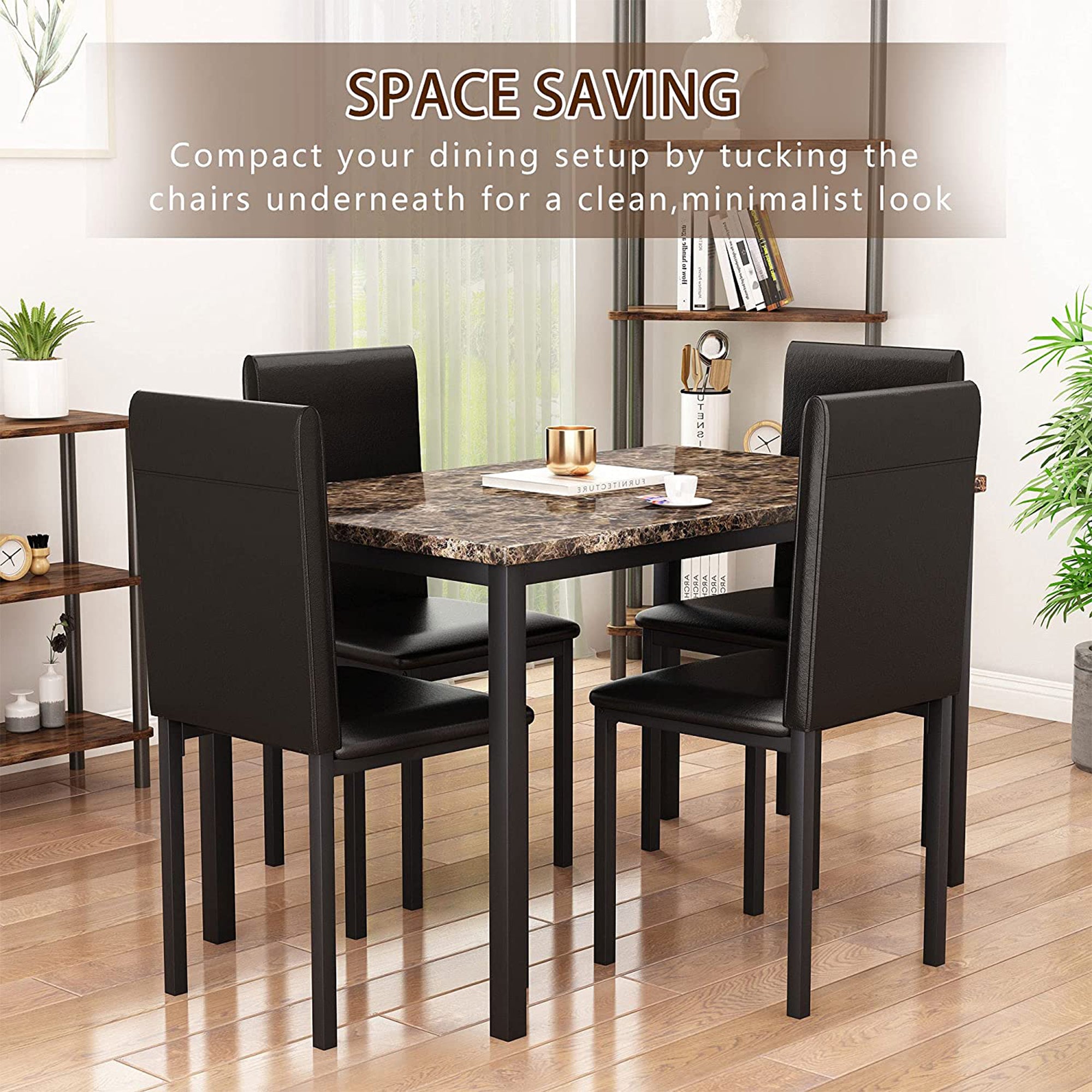 paproos 5 Piece Dining Table Set
