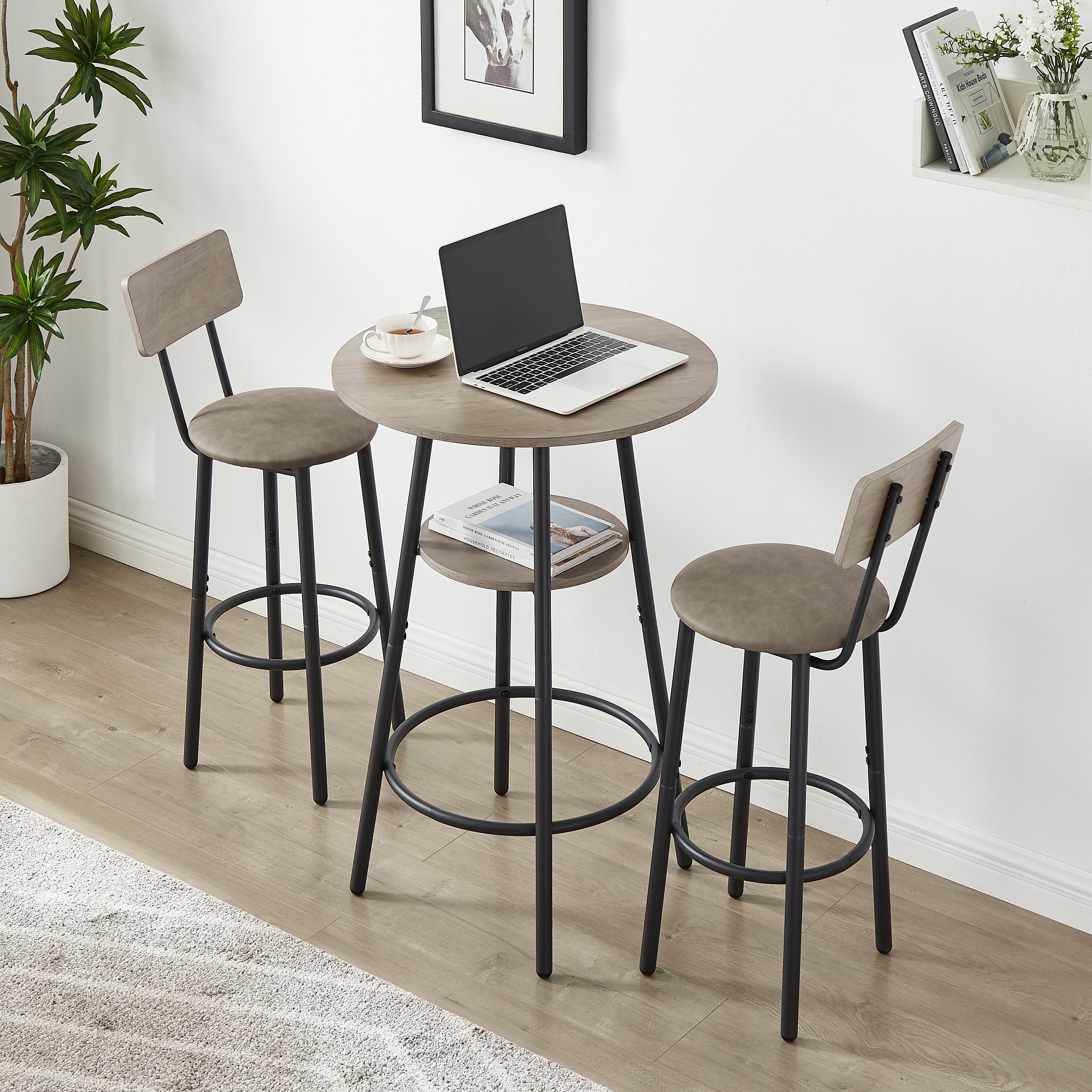 PAPROOS Bar Table Set for 2