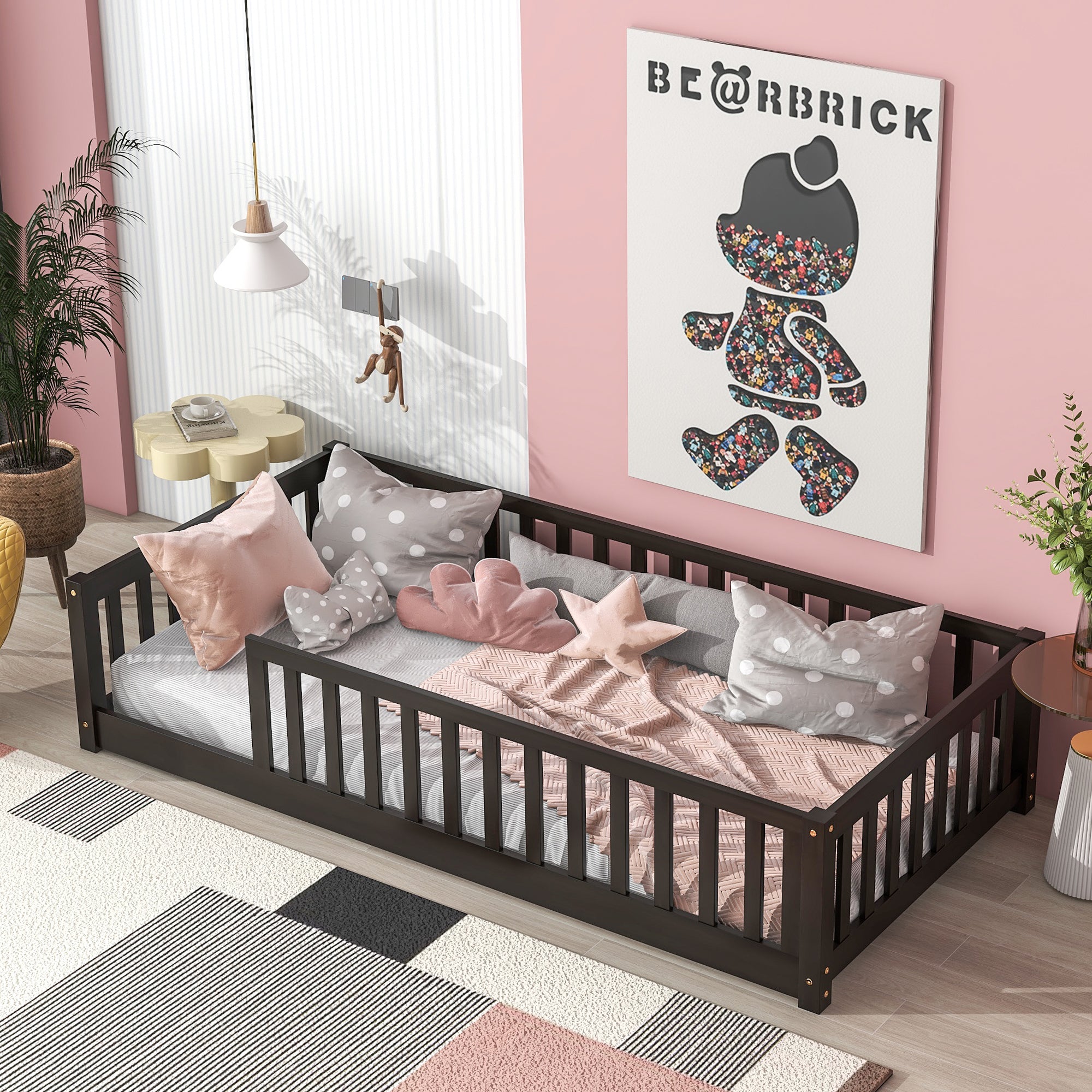 PAPROOS Wood Montessor Floor Bed
