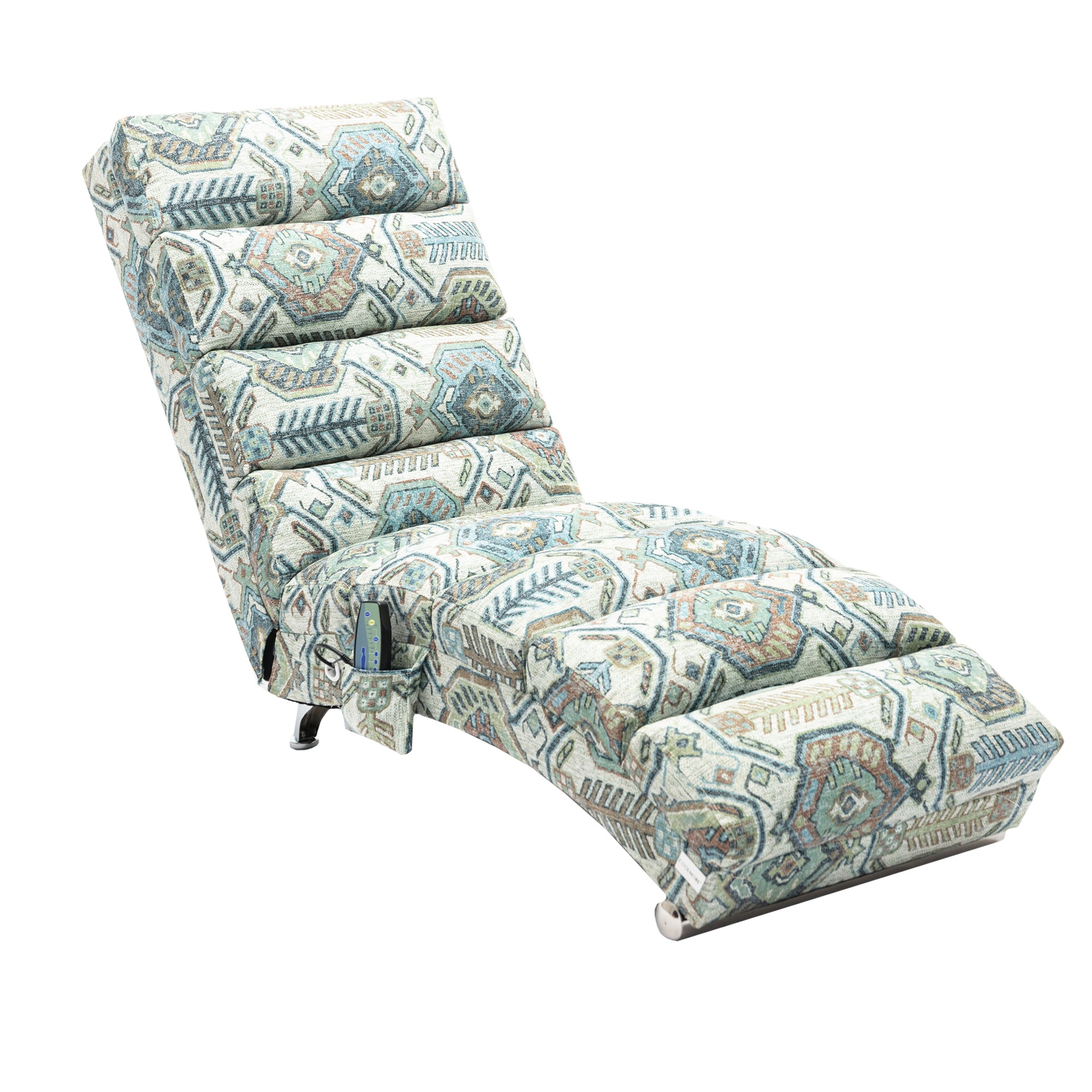 paproos Massage Chaise Lounge, Indoor Ergonomic Electric Massage Long Lounger with Remote Control, LJC