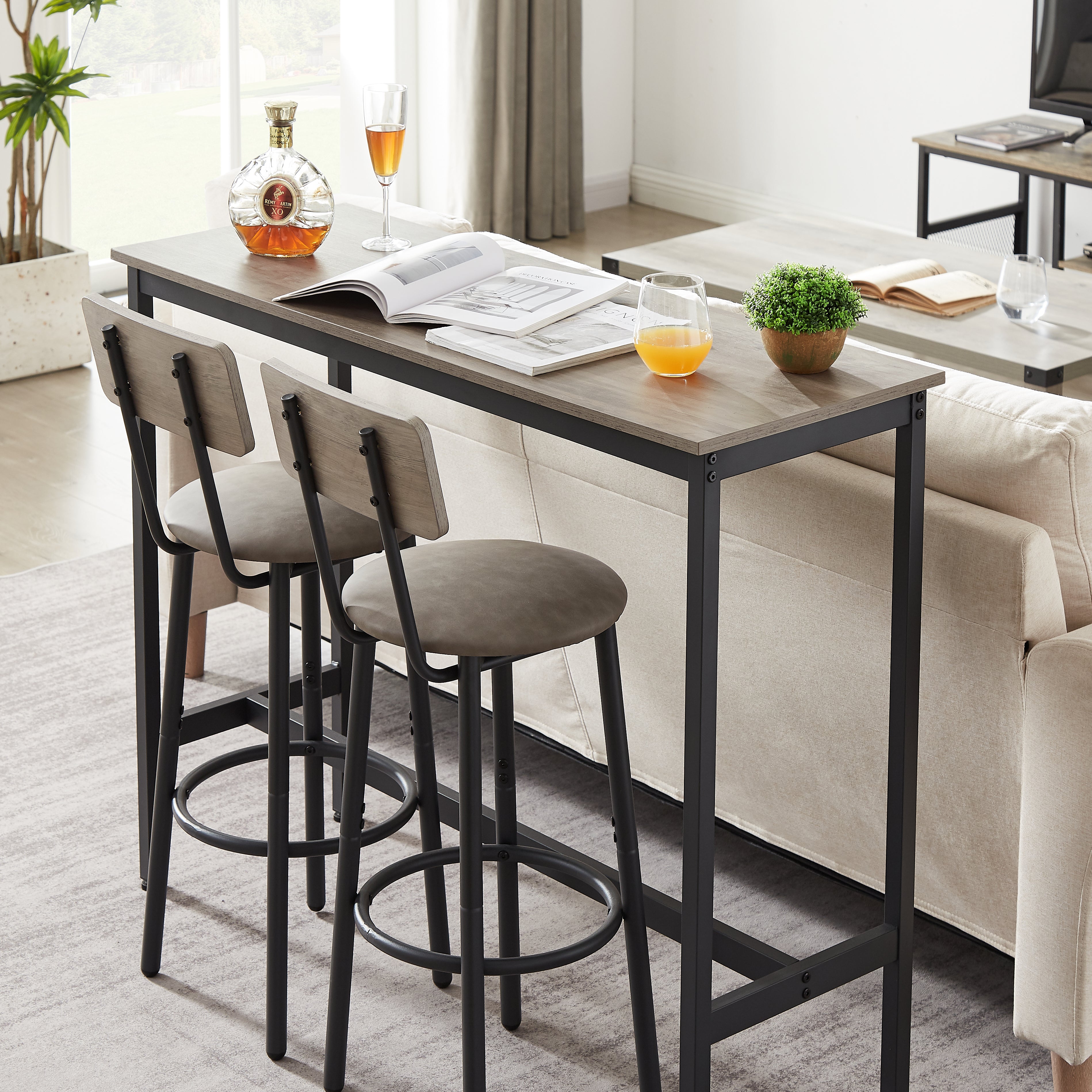 PAPROOS Bar Table Set for 2