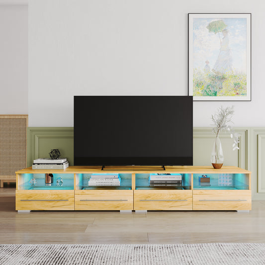 paproos TV Stand for 80 Inch TV