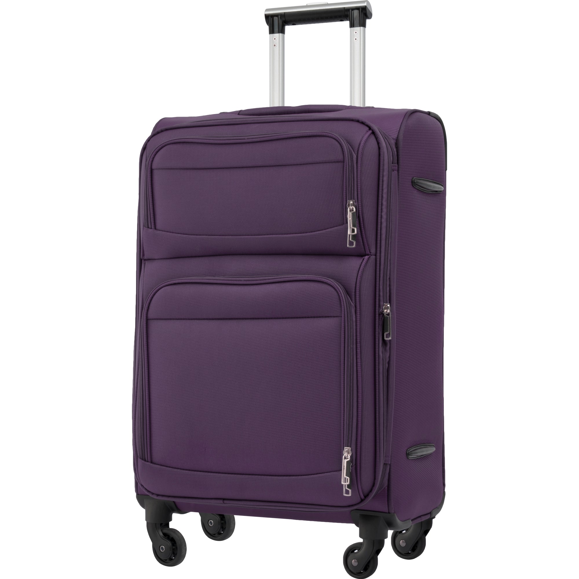 paproos 3 Piece Softside Luggage Set, 22in 26in 30in 3 in 1 Oxford Fabric Carry on Softshell Suitcases Set