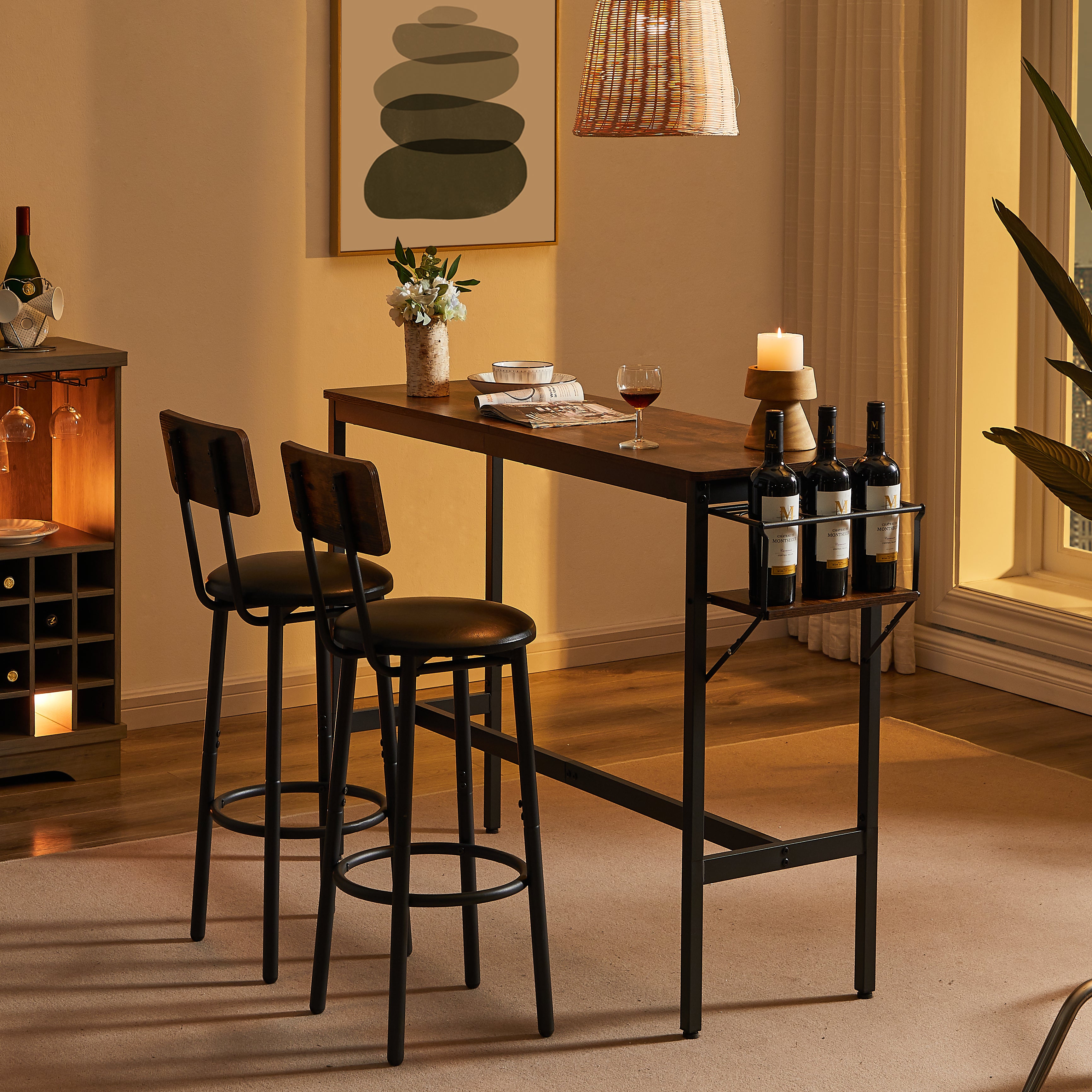 paproos Bar Table Set of 3