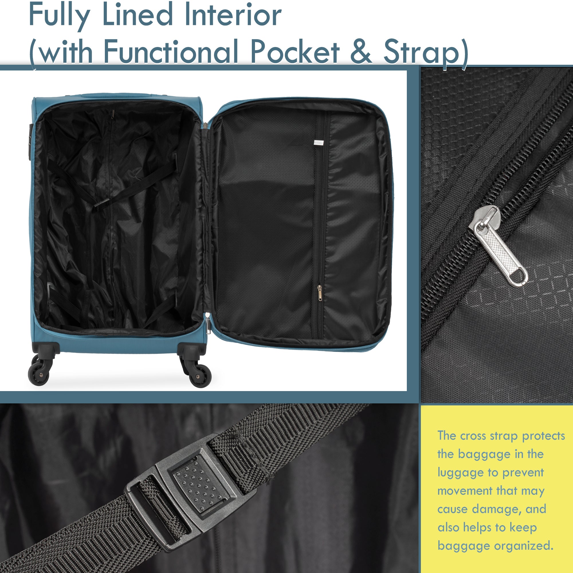paproos 3 PCS Luggage Set, LJC01