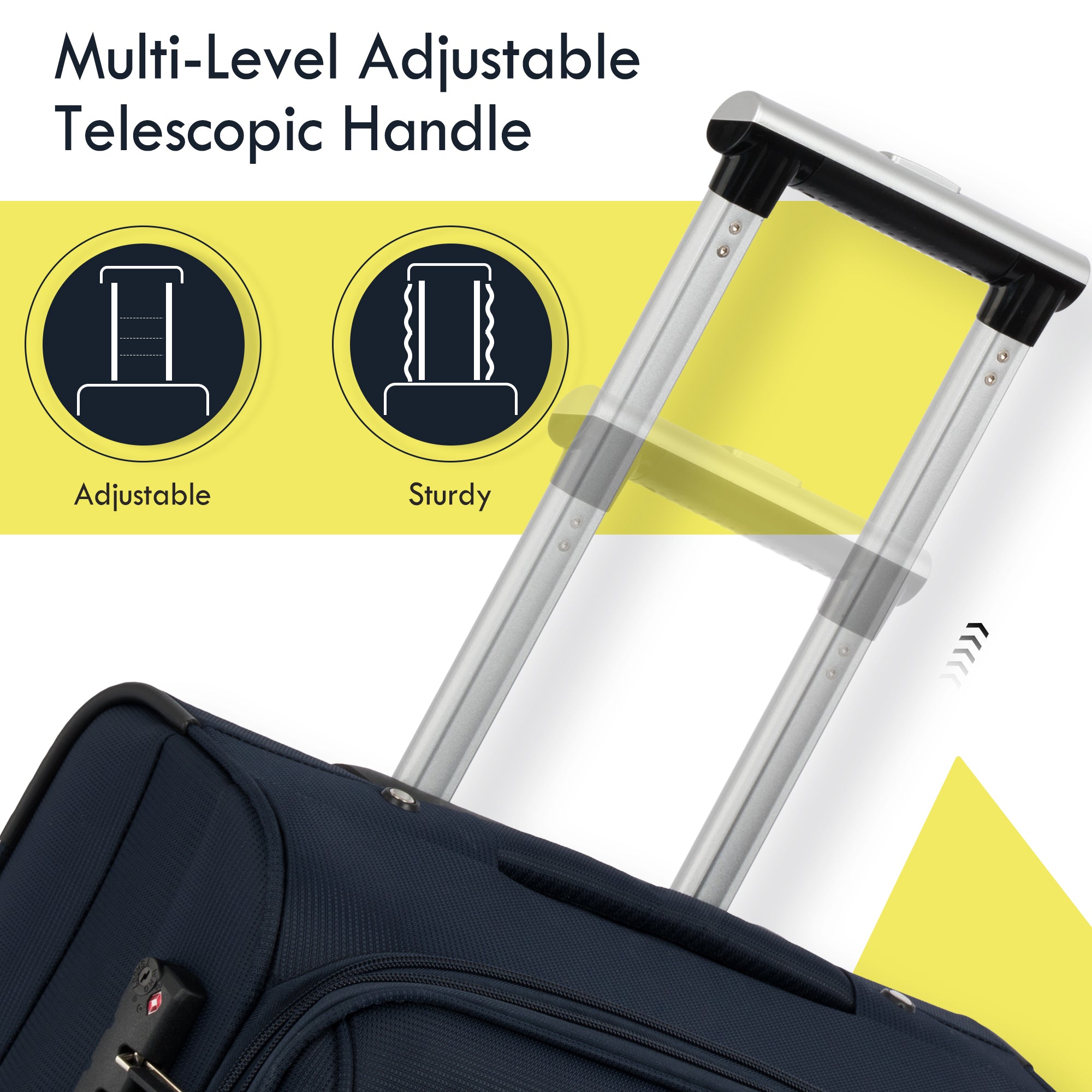 paproos 3 Piece Softside Luggage Set, 22in 26in 30in 3 in 1 Oxford Fabric Carry on Softshell Suitcases Set