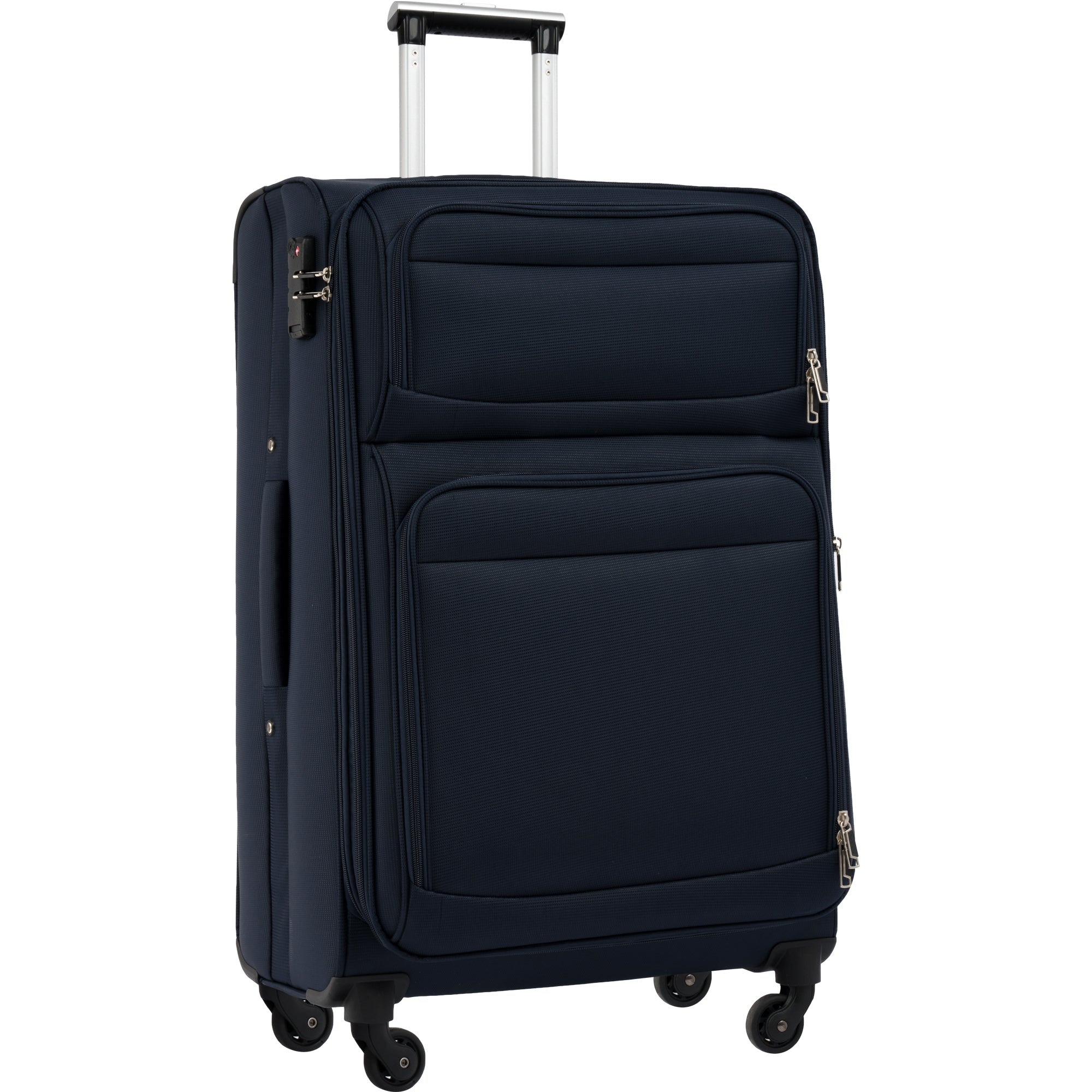 paproos 3 PCS Luggage Set, Lightweight Carry on Softside Suitcases Set, 22in 26in 30in