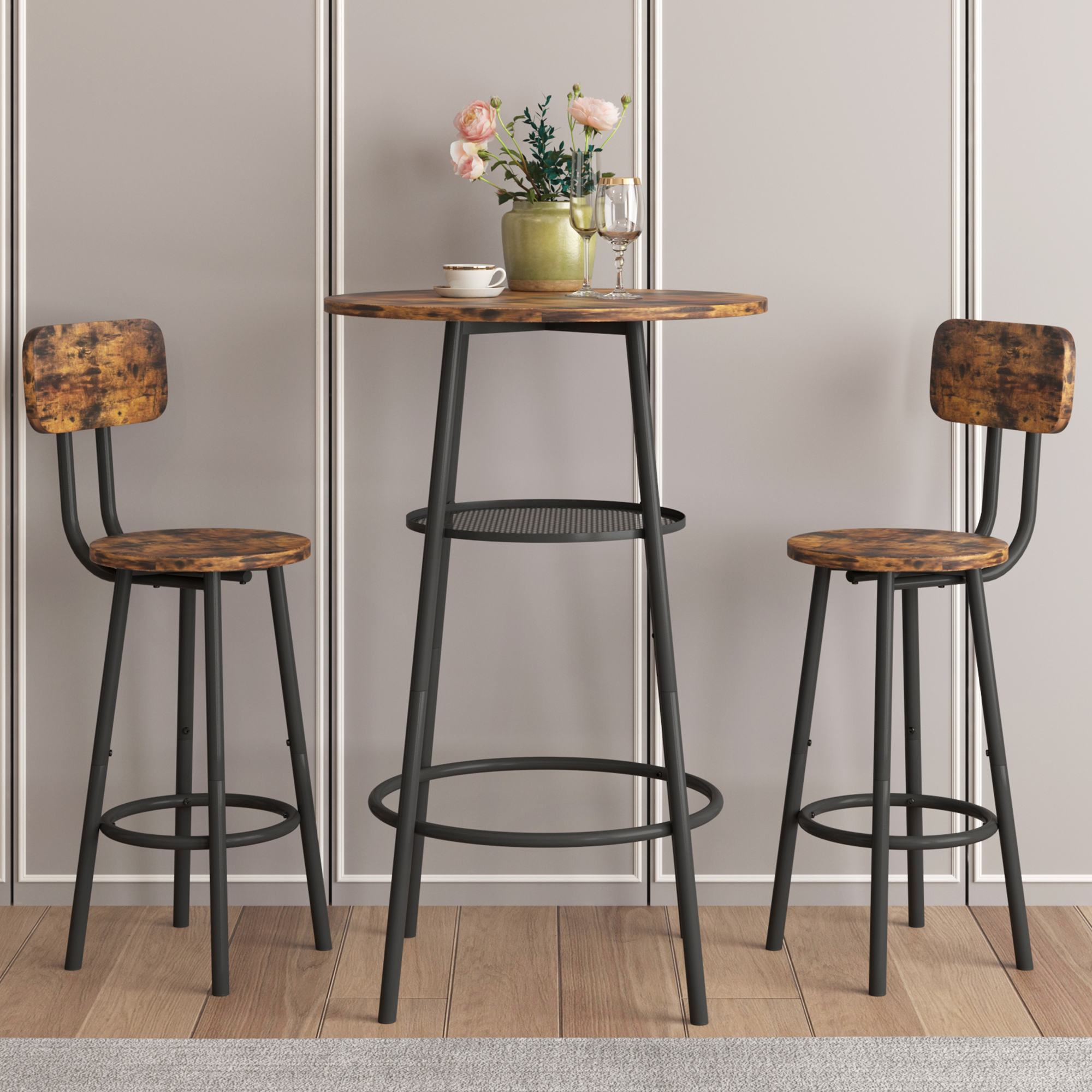 paproos Bar Table Set of 3