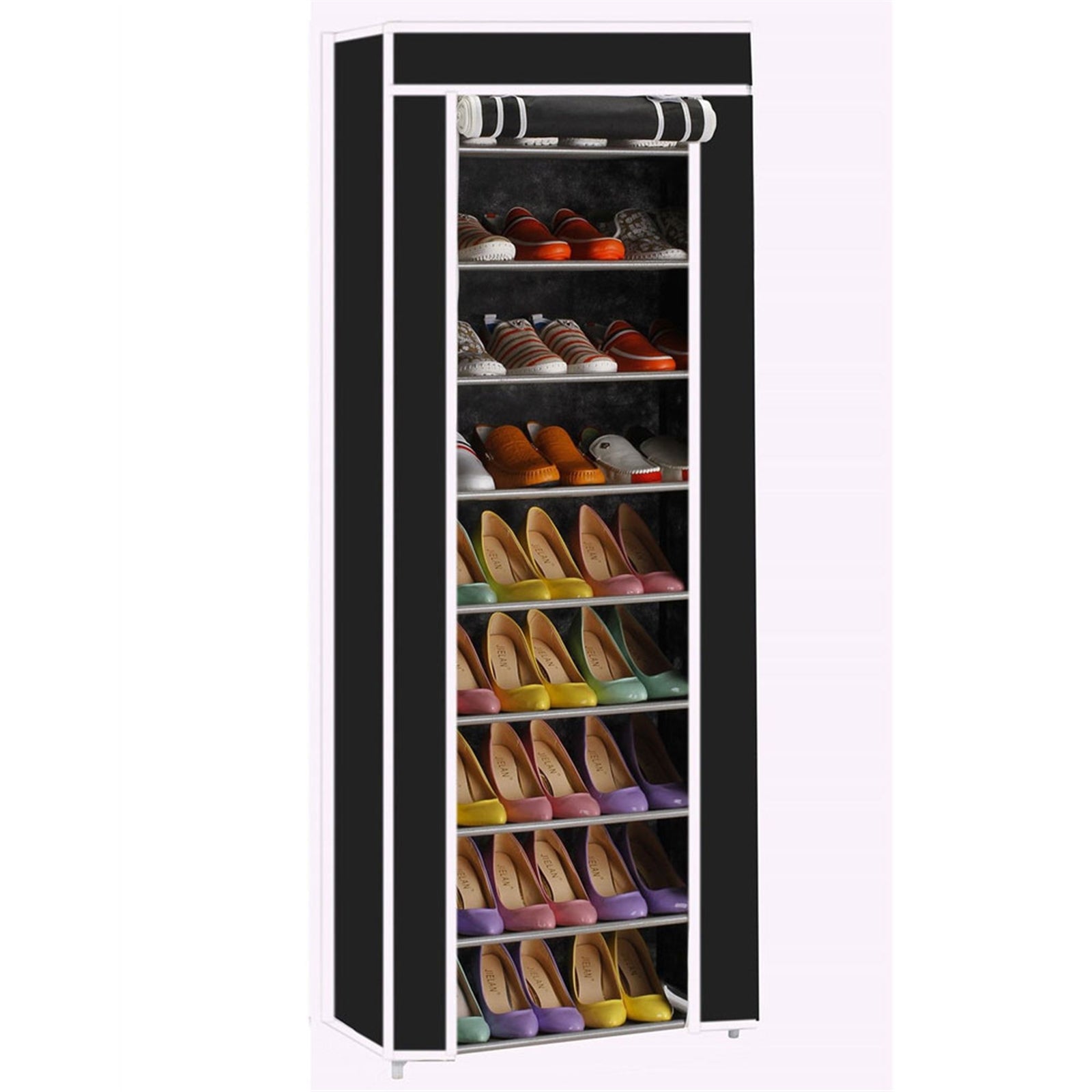 paproos Shoe Rack, 10 Tier Tall Shoe Rack