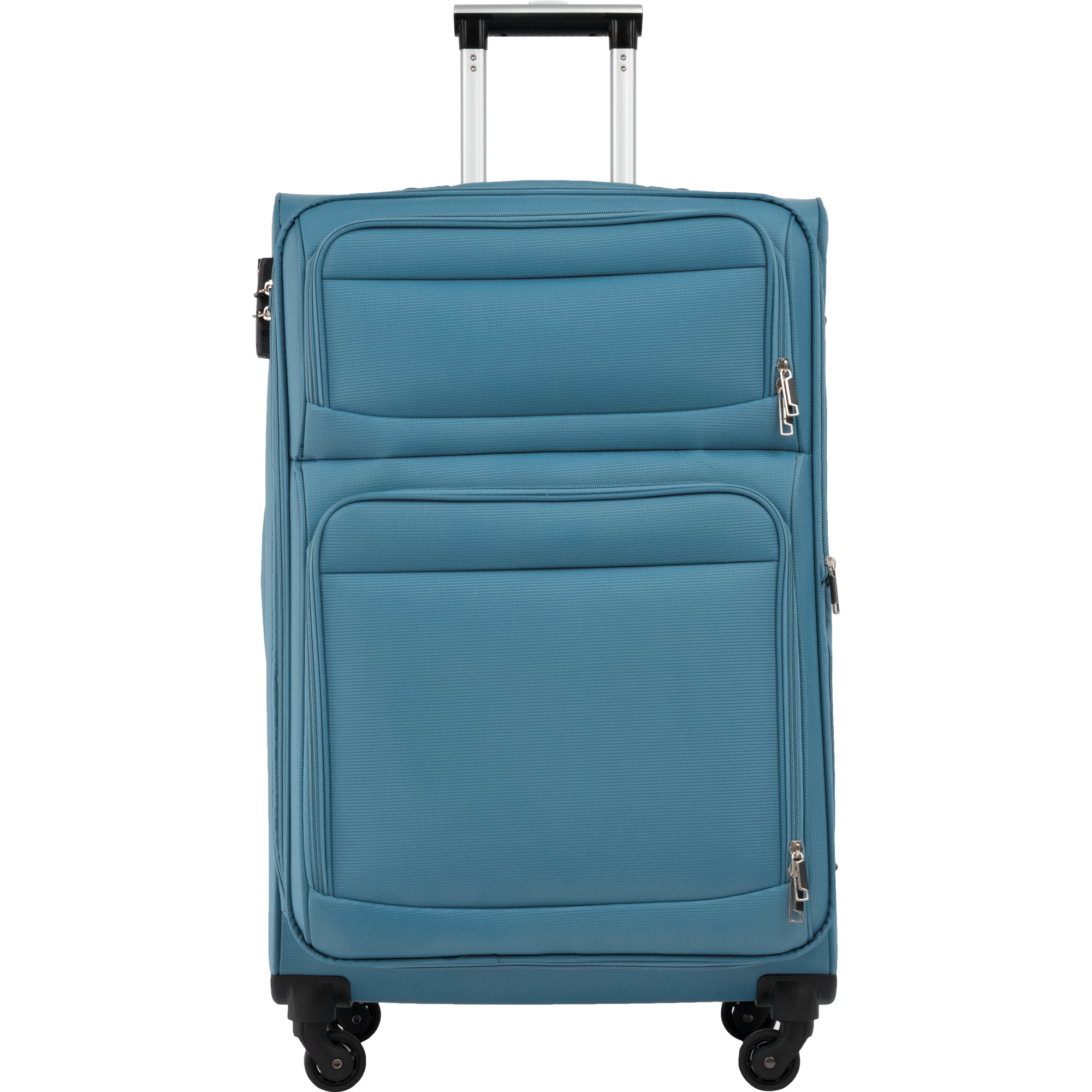 paproos 3 Piece Softside Luggage Set, 22in 26in 30in 3 in 1 Oxford Fabric Carry on Softshell Suitcases Set