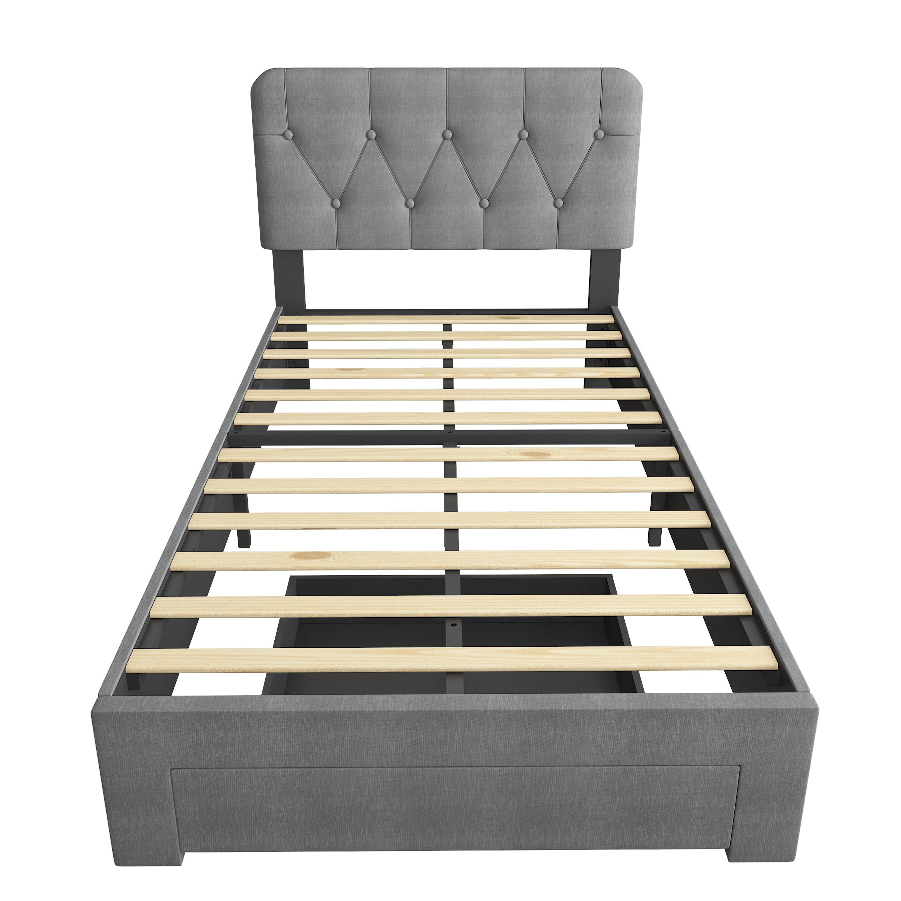 paproos Upholstered Platform Bed with Storage