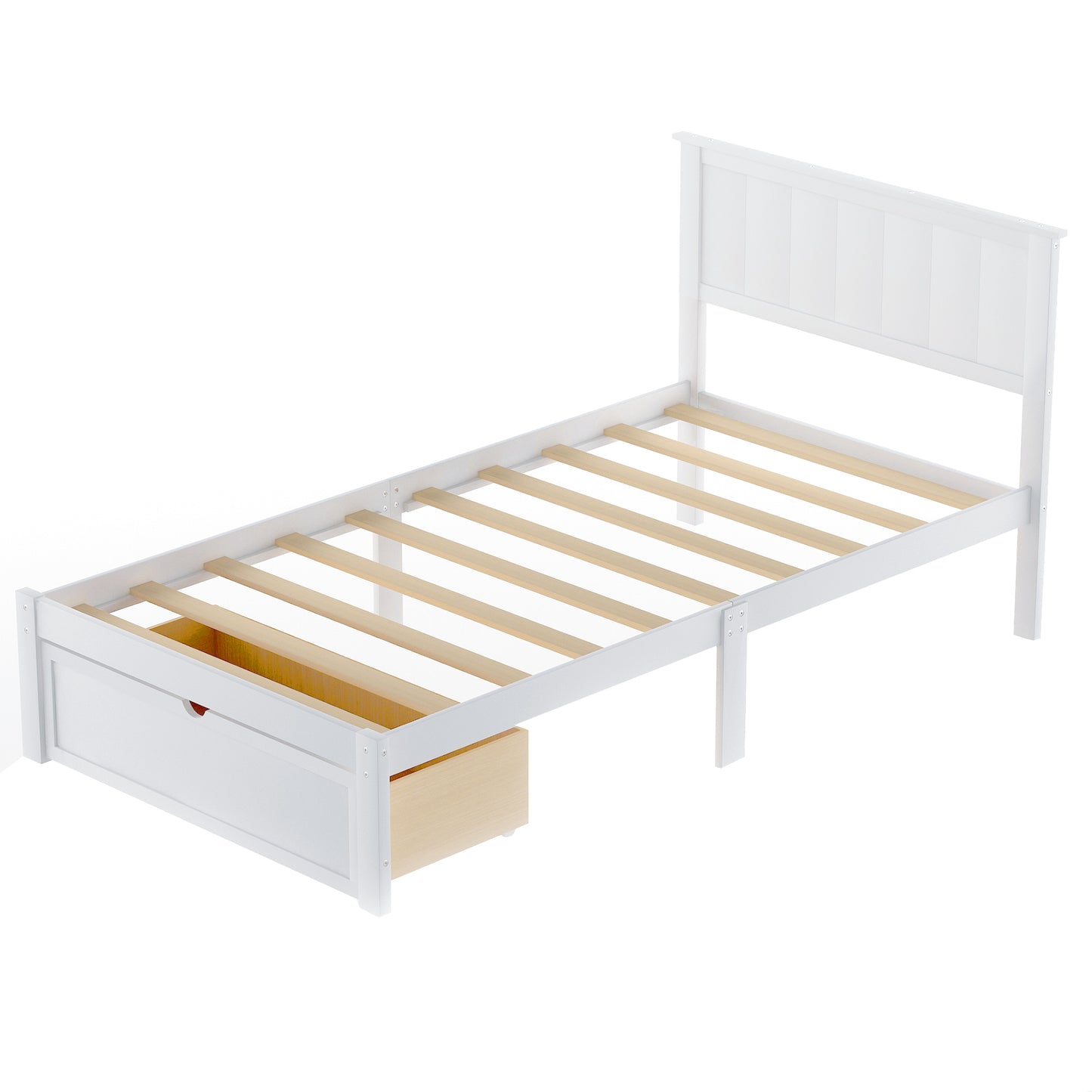 paproos Twin Bed with Storage, LJC01