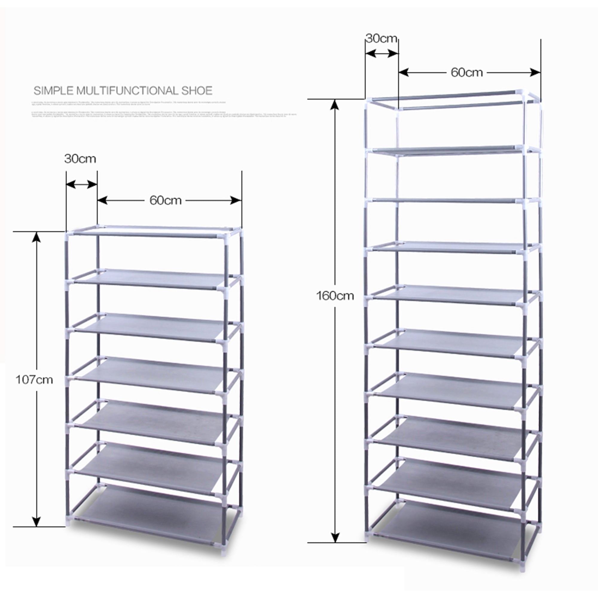 paproos Shoe Rack, 10 Tier Tall Shoe Rack