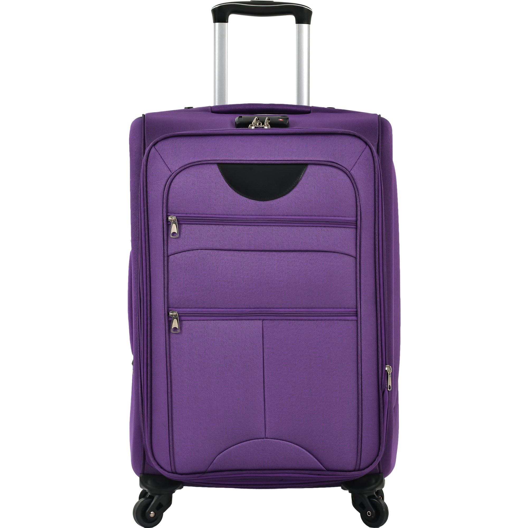 paproos 3 PCS Luggage Set, Lightweight Carry on Softside Suitcases Set, 22in 26in 30in